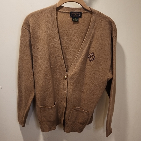 Charter Club vintage 100% lambswool button Down cardigan size M - Picture 1 of 12